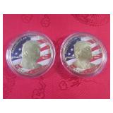 (CNTR) 2 Donald J Trump Coins/Token...