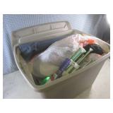 (BR1) Tote with Lid of Craft - Yarn...