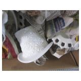 (F-2) Box Full of White / Milk Glas...