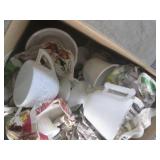 (F-2) Box Full of White / Milk Glas...