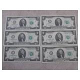 (CNTR) 6 Uncirculated Sequential $2...