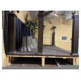 24 x 14' Stage, Includes carpet to cover it.  No other props, etc. pictured are included!!