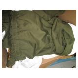 box of pet jackets various sizes...