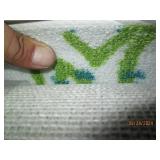 5x7 outdoor rug green blue flower p...
