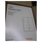 case of 5 shipping labels 500 per p...