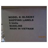 case of 5 shipping labels 500 per p...