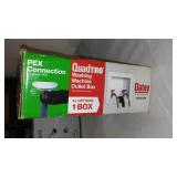 Washing Machine Outlet Box And Tub And Shower Set.