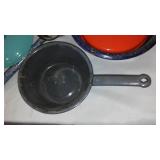 Mostly Enamelware Lot. (16 Pieces.