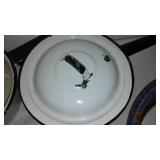 Mostly Enamelware Lot. (16 Pieces.