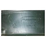 Rubbermaid Lidded Can and Palm Tree Light.