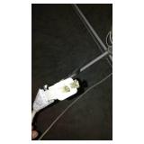 Rubbermaid Lidded Can and Palm Tree Light.