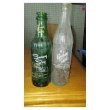 Vintage Milk Crate And Bottles.