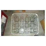 Vintage Milk Crate And Bottles.