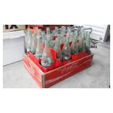 Wood Coca Cola Coke Crate And Bottles.
