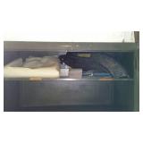 Metal Cabinet with Contents