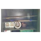 Metal Cabinet with Contents