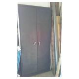 Metal Cabinet with Contents