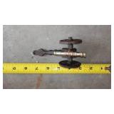 Canteen, Bell,  Oil Lights (2), Cast Iron Toy Canon and More.