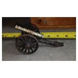 Canteen, Bell,  Oil Lights (2), Cast Iron Toy Canon and More.