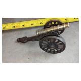 Canteen, Bell,  Oil Lights (2), Cast Iron Toy Canon and More.