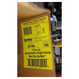 18 cu. in. Non-Metallic Single Gang Nail-on Zip Box.