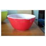 Pyrex Bowls (3) Chip on Red Bowl