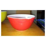 Pyrex Bowls (3) Chip on Red Bowl