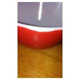 Pyrex Bowls (3) Chip on Red Bowl