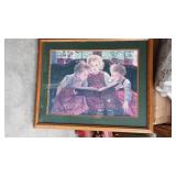 Pictures (2). Kids Reading, Walt Disney Fantasia. 30 ½ in. x 25 in.