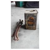 Vintage Stewart Paint Thinner Can and Horse Hamnes