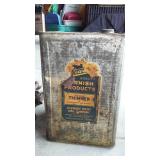 Vintage Stewart Paint Thinner Can and Horse Hamnes