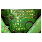 1 1/2 HP Stationary Engine. Excellent