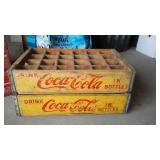 Yellow Coca-Cola Boxes (2). Jamestown ND.