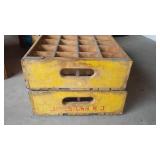 Yellow Coca-Cola Boxes (2). Jamestown ND.