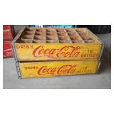 Yellow Coca-Cola Boxes (2). Jamestown ND.
