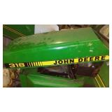 John Deere 318 Lawn and Garden Tractor with Cab.