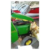 John Deere 318 Lawn and Garden Tractor with Cab.