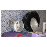 Misc. Enamelware and Jars.