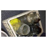 Misc. Enamelware and Jars.