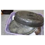 Misc. Enamelware and Jars.