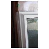 Lindsay Double-hung window, with obscure glass. NEW.