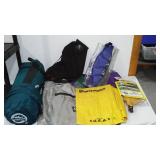 Dry Bags, Cabelas Bed Roll and More.