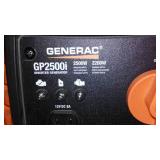 Generac Generator GP 2500i, 120V.