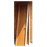 Oak Finished Interior Slab Doors (4) and Interior Doors (2).