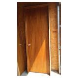 Oak Finished Interior Slab Doors (4) and Interior Doors (2).