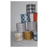 New Fall Decorative Ribbon (10). 2.5 in w X 9 Feet.