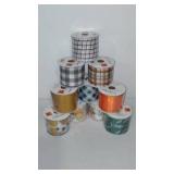 New Fall Decorative Ribbon (10). 2.5 in w X 9 Feet.