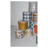 New Fall Decorative Ribbon (10). 2.5 in w X 9 Feet.