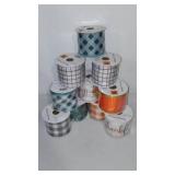 New Fall Decorative Ribbon (10). 2.5 in w X 9 Feet.