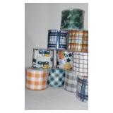 New Fall Decorative Ribbon (10). 2.5 in w X 9 Feet.